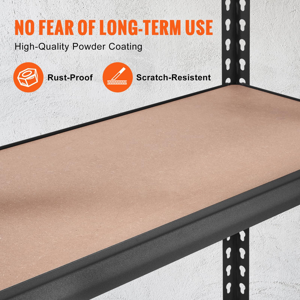 VEVOR Storage Shelves, 5-Tier Adjustable Storage Shelving Unit, 48" L x 24" W x 72" H Heavy Duty Garage Storage Shelves, Metal Shelves for Kitchen Pantry Basement Bathroom Laundry 2 Pack VEVOR