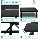 Naomi Home Serenity Split King Adjustable Bed Base, Zero Gravity, Wireless Remote, USB Ports, 800 Lb Capacity, Black Metal Frame, Easy Setup for Couples’ Comfort and Relaxation Naomi Home