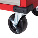 Seville Classics UltraHD Solid Steel Rolling Lockable Metal Storage Cabinet Locker Organizer w/Adjustable Shelves for Garage, Warehouse, Office, Classroom, 36" W x 18" D x 72" H, Red Seville Classics