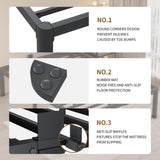 MAF 14 Inch California King Metal Platform Bed Frame with Round Corner Legs, 3000 LBS Heavy Duty Steel Slats Support, Noise Free, No Box Spring Needed, Easy Assembly MAF