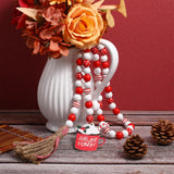 IMIKEYA Wooden Beads Garland: Farmhouse Wood Bead Garland for Tiered Tray Christmas Hanging Pendant Wood Bead Pendant Boho Wooden Garland Modern Farmhouse Decor IMIKEYA