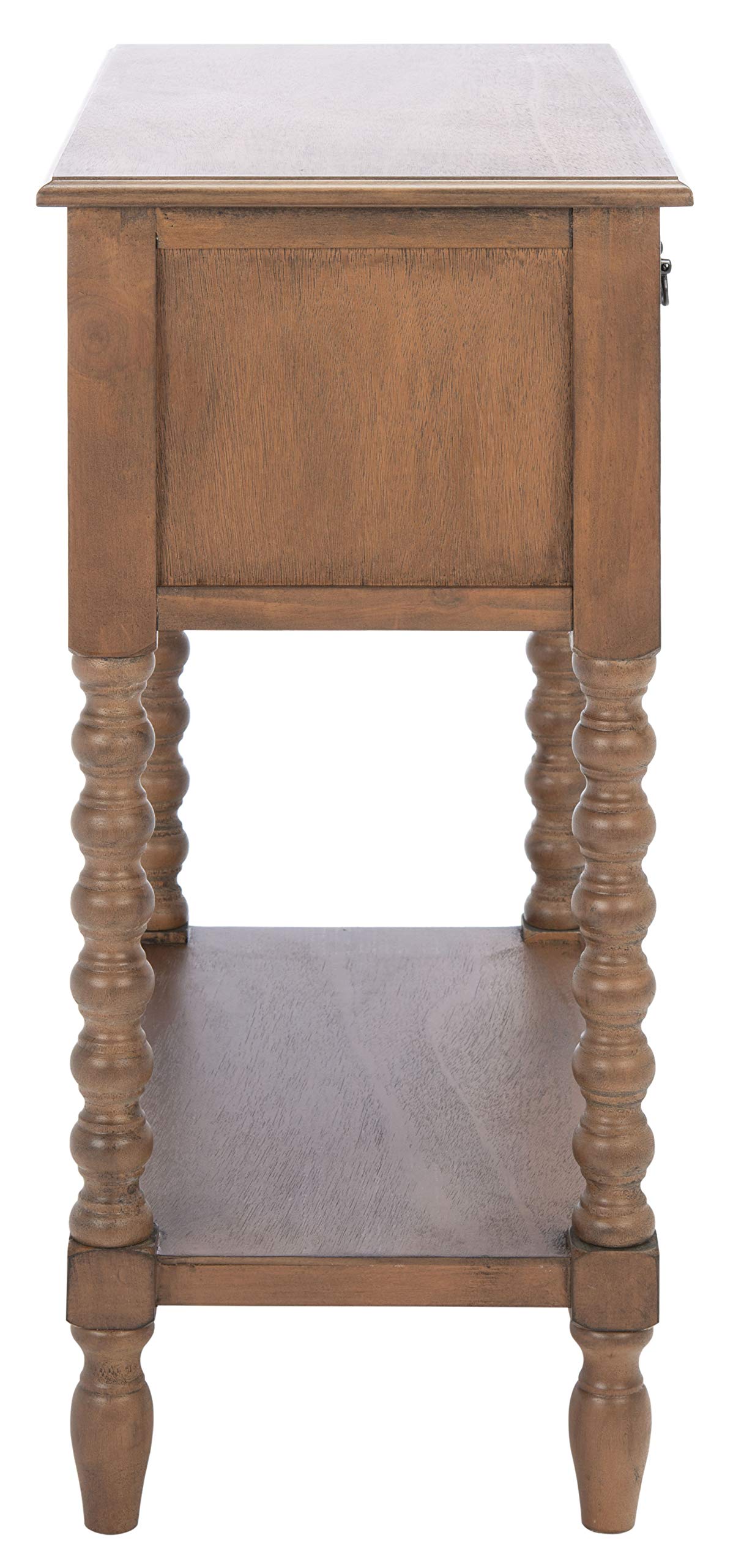 SAFAVIEH Home Collection Athena Brown 3-Drawer Console Table Safavieh