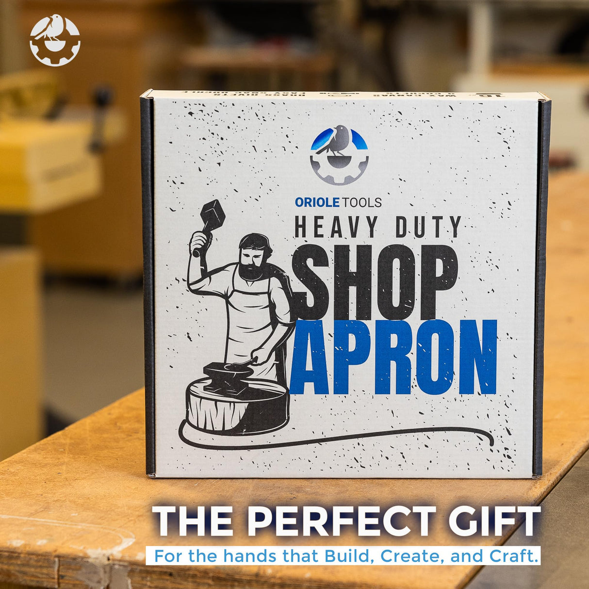 Oriole Tools Heavy Duty Shop Apron Waxed Canvas Shop Apron - Water-Resistant Perfect for Woodworkers, Welding Tool Apron Oriole Tools