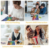 HEIBAGO Scenery Diamond Art Kits for Adults, 5D Full Drill Round Fantasy Lightning Painting Gems with Colourful Diamond Painting, Diamond Dots Perfect for Home Wall Decor 12x16inch HEIBAGO