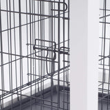 zoovilla White Dog Cage with Crate Cover, Dog Kennel Medium zoovilla