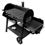 OKLAHOMA JOE'S® Canyon™ Charcoal and Propane Gas Combination Smoker and Grill, Black Steel, 24203004 Oklahoma Joe's