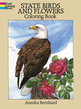 State Birds and Flowers Coloring Book Dover Publications