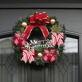 Glodecart 2 Rolls Christmas Ribbon for Wreath Bows Wrapping Gifts, Red Pink Candy Cane Ribbon for Gift Wrapping Party Supplies Decoration DIY Crafts 2.5" X 10 Yard Wired Winter Christmas Wreath Ribbon Glodecart