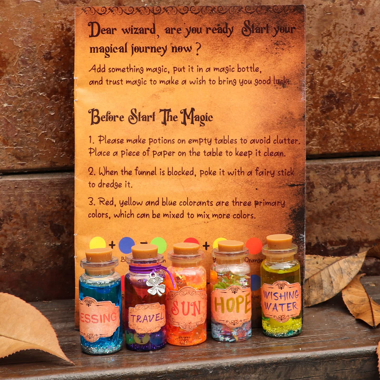 Alritz Fairy Potions Kit, Magic Mix Kit 20 Bottles, Christmas Gifts Decorations Ornaments Garden Crafts Birthday Gifts Toys for Girls and Boys 6 7 8 9 10 11 12+Years Old Families Party Indoor Outdoor Alritz