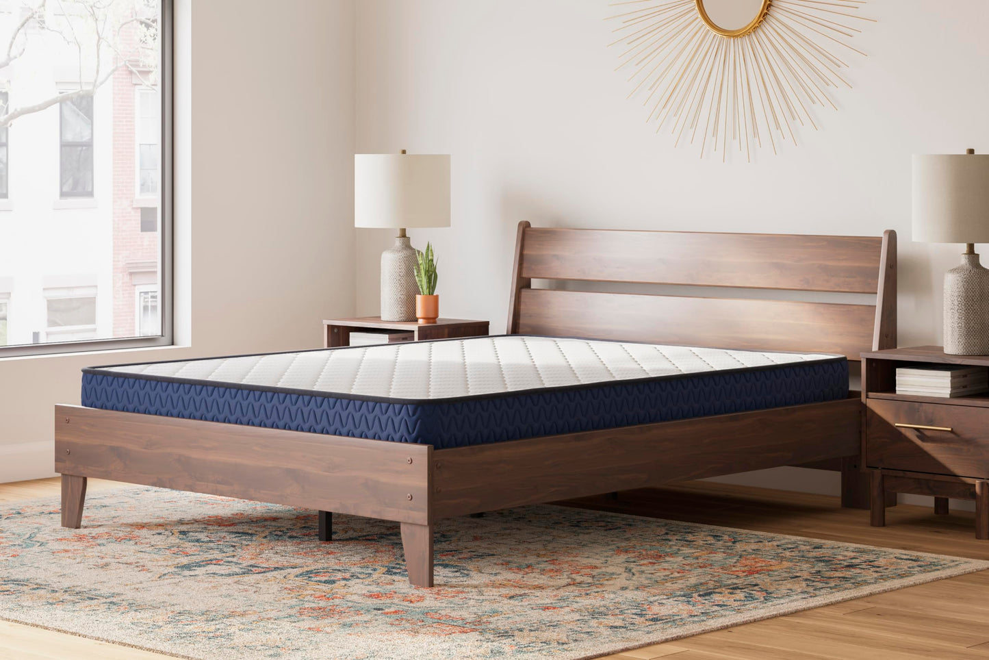 Signature Design by Ashley King Size Medium Firm 6 Inch Memory Foam Mattress with Breathable Quilted Cover