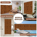 TENTONUP Bamboo Fence 6 Feet High Outdoorh,Bamboo Reed Fence Rolls,Bamboo Privacy Fence Screen,Bamboo Reed Fencing for for Outdoor Backyard,Garden,Balcony,Patio,6FT x 16.4FT,Brown TENTONUP