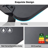 DESIGNA 65 inch Electric Height Adjustable Gaming Desk Standing Desk, Large Computer Desk with RGB LED Lights and Extended Gaming Mouse mat for Home Office DESIGNA