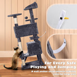 Yaheetech 54in Cat Tree Tower Condo Furniture Scratch Post for Kittens Pet House Play Yaheetech