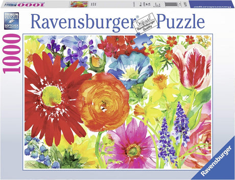 Ravensburger Abundant Blooms | 1000-Piece Jigsaw Puzzle for Kids and Adults | Precision-Made Unique Anti-Glare Surface | Engaging Activity for Brain Development Ravensburger
