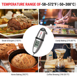 ThermoPro TP-02S Instant Read Meat Thermometer Digital Cooking Food Thermometer with Super Long Probe for Grill Candy Kitchen BBQ Smoker Oven Oil Milk Yogurt Temperature ThermoPro