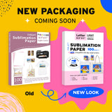 Sublimation Paper Heat Transfer Paper 100 Sheets 8.5" x 11" 125 gsm for Any Epson Sawgrass Ricoh Inkjet Printer with Sublimation Ink for DIY T shirt Mugs Printers Jack
