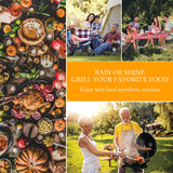 Electric BBQ Grill Techwood 15-Serving Indoor/Outdoor Electric Grill for Indoor & Outdoor Use, Double Layer Design, Portable Removable Stand Grill, 1600W (Stand Black BBQ Grills) Techwood