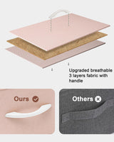 Crestlive Products Tall Dresser for Girls Bedroom, Chest of 5 Drawers, Fabric Storage Tower, Clothing Organizer for Bedroom, Hallway, Entryway, Closets, Nursery(Pink) Crestlive Products