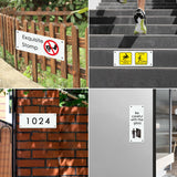 Blank Aluminum Sign - Sign Blanks - White - 9.84" Height, 3.94" Width, Aluminum - Pack of 4 (9.84 X 3.94inch, white) clothmile