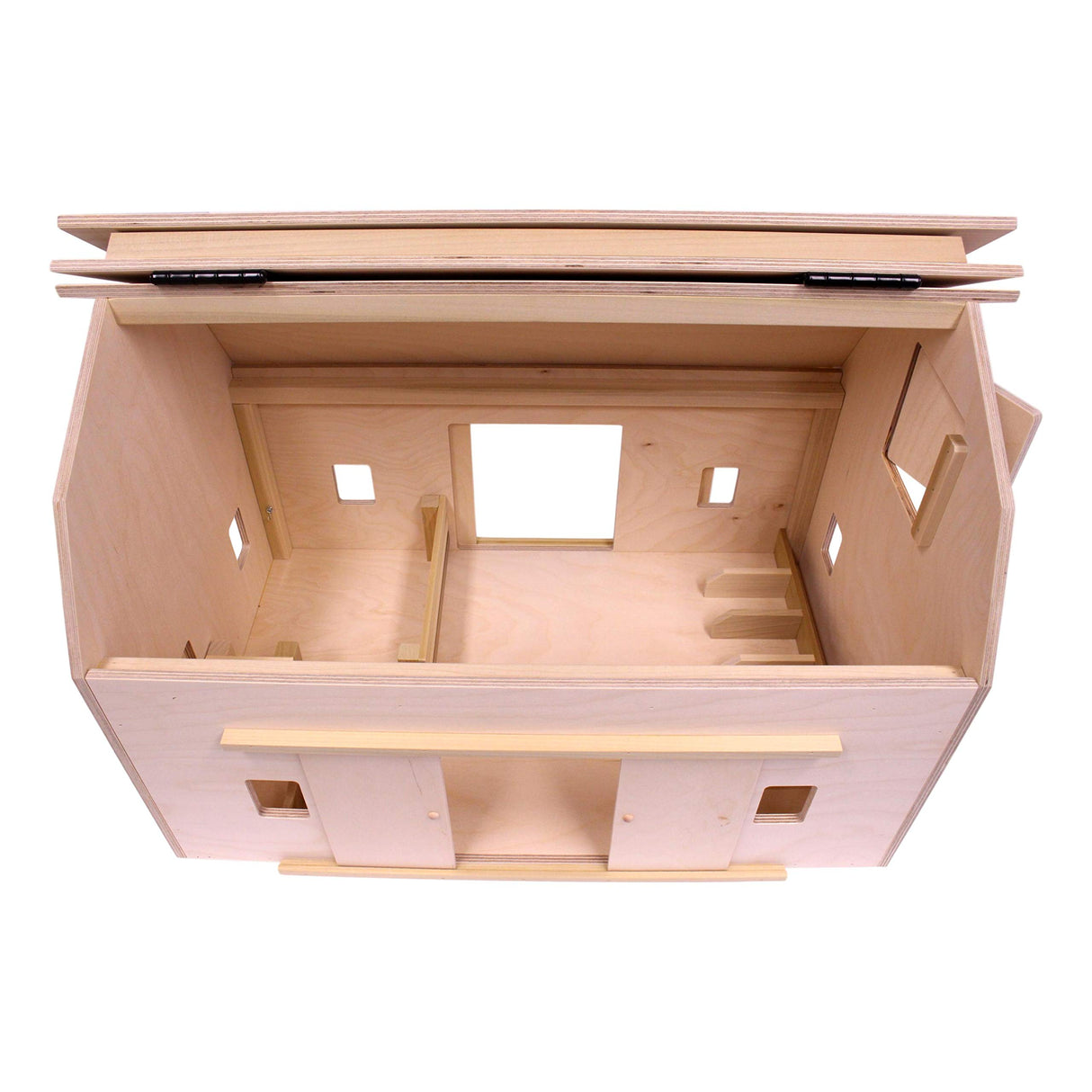 AmishToyBox.com Large Wooden Hip-Roof Barn Toy with Hay Loft, Amish-Made AmishToyBox.com