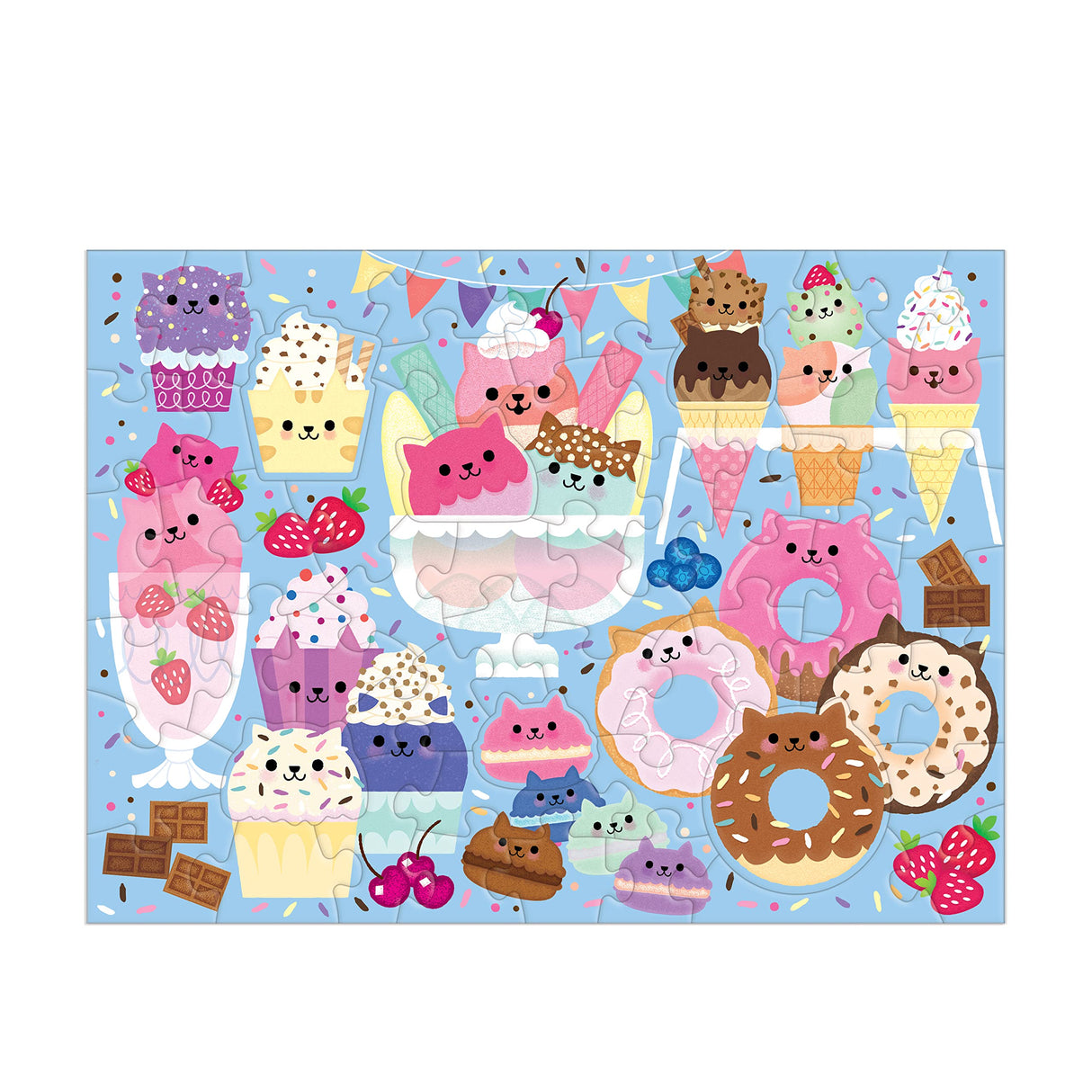 Mudpuppy Cat Cafe 60 Piece Scratch & Sniff Puzzle Mudpuppy