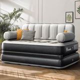 YITAHOME Queen Size Air Sofa Bed Mattress with Headboard and Pump, Blow Up Couch Inflatable Bed for Home Living Room, 79" x 60" x 25" (Expanded Size, Black) YITAHOME