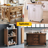 2 inch Swivel Caster Wheels Set of 4 - Heavy Duty Casters for Furniture - No Noise TPR Wheels - with Screws - Total Capacity 880 lbs (2 with Brakes) HOLKIE