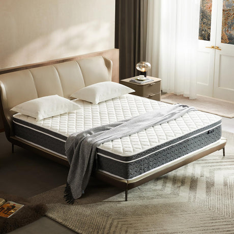 Ablyea Queen Mattress 14 Inch Queen Size Mattresses - Memory Foam & Individually Pocket Coils Springs | Pressure Relief | Motion Isolation, Edge Support | CertiPUR-US Certified | Medium Firm Ablyea