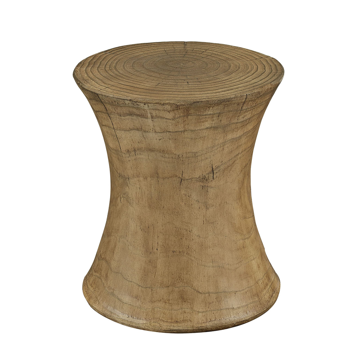 Ball & Cast End Faux Wood Stump Table, Natural Ball & Cast
