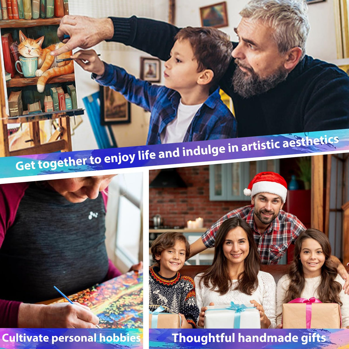 xcemhil Paint by Numbers Kit for Adults Landscape, Paint by Number Forest and Stream, Paint by Numbers Kit for Adults Beginner for Gift and Home Wall Decor 16x20 Inch xcemhil