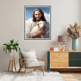 SKRYUIE Paint by Numbers Kit for Adults Beginner Jesus, Acrylic Christ Oil Painting by Numbers Kits with PaintBrushes Paintwork Art Crafts Canvas for Home Decor 16x20 inch SKRYUIE