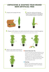 Nearly Natural 6.5FT Artificial Golden Cane Palm Tree, Fake Palm Tree with Three Realistic Trunks and 333 Lifelike Palm Leaves, Faux Palm Plant for Indoor Home Décor with Black Nursery Planter Nearly Natural