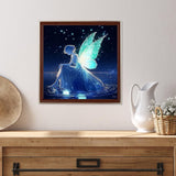 Miwixy Butterfly Fairy Diamond Art Kits for Adults,Starry Night Beach Diamond Painting 5D Full Drill Round Diamond Dots Paintings Canvas for Beginners Home Wall Decor12x12inch Miwixy
