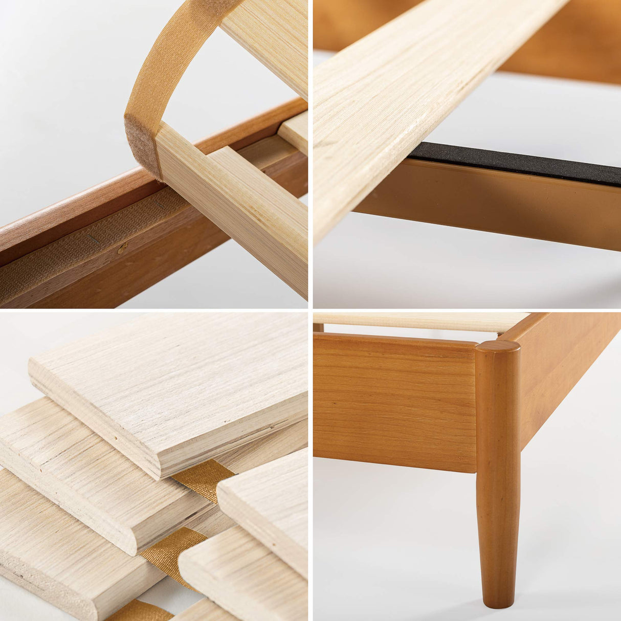 ZINUS Allen Mid Century Wood Platform Bed Frame, Solid Wood Foundation, Wood Slat Support, No Box Spring Needed, Easy Assembly, Twin Zinus