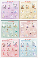 ZXMNBH 20 Pcs/Pack Fairy Princess PET Stickers for Scrapbooking Kit Waterproof Clear Sticker Junk Journaling Supplies Journals Diary Planner Collage Laptop Paper Crafts ZXMNBH