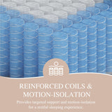 Sleepmax Plush King Mattress 12 Inch - Deluxe Hybrid Mattress - 365-Night Trial - Pain Relief Deep Sleep Soft Mattress Extra Lumbar & Hip Support - Motion-Isolation Bed in a Box, CertiPUR-US Certified Sleepmax