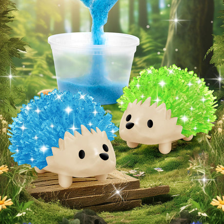 sdaymol Crystal Growing Kit for Kids - 2 Colors Hedgehog to Grow Fast in (24H),Science Experiments Learning & Educational Toys,Science Kits for Kids Age 8-12 STEM Project Gifts for Boys & Girls 6+ sdaymol