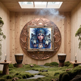 5D Diamond Art Kits for Adults Beginners, Young Woman and Wolves DIY Full Round Drill Diamond Painting Kits,Paint by Diamonds Dots Gem Art Easy,Home Wall Decor 14X14 Inch Acelii