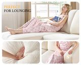 VanAcc 89 Inch Reversible L Shape Sofa, Convertible Sofa with Storage, L Shape Couch with Chaise, Comfy Couches for Living Room, White Bouclé VanAcc