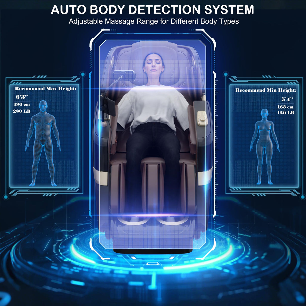 KoziSense KZ-313 2026 Heated Jade Roller Massage Chair Full Body, Deep Zero Gravity SL-Track with Heat, 12 Auto Modes, 6 Custom Programs, Backlit Touch Screen, Voice Control, Wireless Charger KoziSense