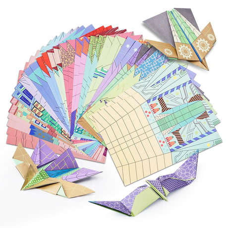 hekarim DIY Educational Kids Paper Airplane Origami Kit, Ideal for Birthday, Holiday Gifts - Develop Hand - Eye Coordination & Spatial Thinking, with Colorful Papers hekarim