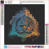 Diosedyer Religious Celtic Knot Design Diamond Painting Kits for Adults,Full Drill Diamond Art Kits for Beginners, 5D DIY Diamond Dots Paintings, Diamonds Pictures Crafts Home Decor 11.8x11.8 inch Diosedyer