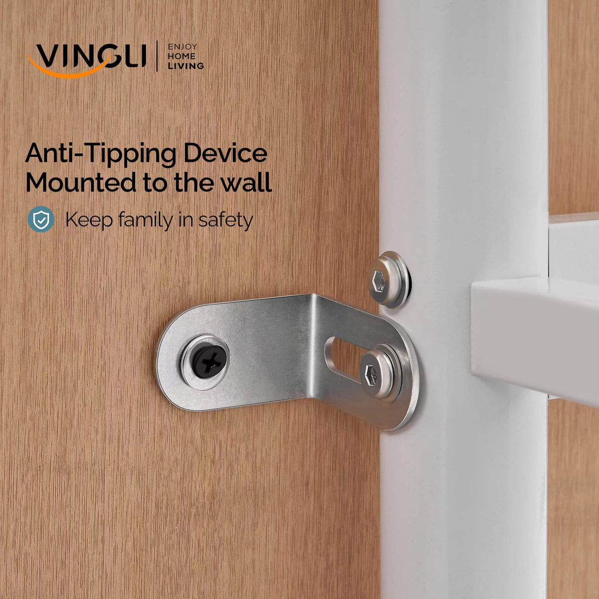 VINGLI Bunk Bed Twin Over Twin Bunk Bed for Kids/Adults with Stairs Flat Rungs, Metal Double Decks Bed, White VINGLI