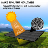 Cool Area 55% Sun Shade Cloth Mesh Tarp with Grommets for Plant Cover 6.5x16.5ft Patio Canopy Garden Pergola Greenhouse Car Barn Kennel Black Cool Area