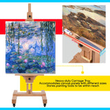 MEEDEN Extra Large Art Easel, Artist Painting Easel, Solid Beech Wood Easel, Heavy Duty Floor Easel, Studio Easel for Adults, Holds Canvas Art up to 71" MEEDEN