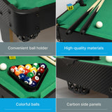 Mini Pool Table for Kids and Adults – 20-Inch Small Pool Table, Mini Billiards Table for Family Game Nights - Simple Assembly Required Queensell