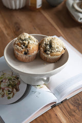 Creative Co-Op Stoneware Bowl w Reactive Glaze, White Creative Co-Op