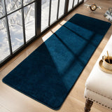 Przemy Washable Runner Rug for Bedroom Living Room, 2x6 Feet Navy Blue Memory Foam Hallway Rugs, Super Soft Modern Indoor Carpet for Bedside Kids Room Boys Girls Dorm Nursery Decor Mat Przemy