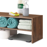 Whitmor Wood Stackable 2-Shelf Shoe Rack, Walnut, 31 inches Whitmor