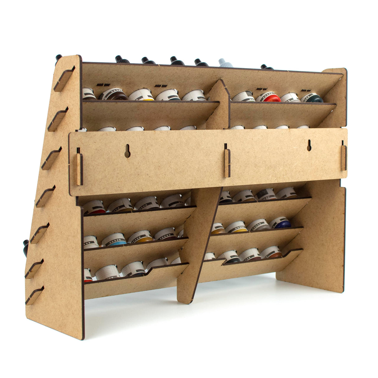 PROSCALE Paint Rack for model paints. Hobby craft Vallejo Tamiya Army compatible wall paint rack stand holder organiser storage for miniature warhammer art artists (26 mm) PROSCALE